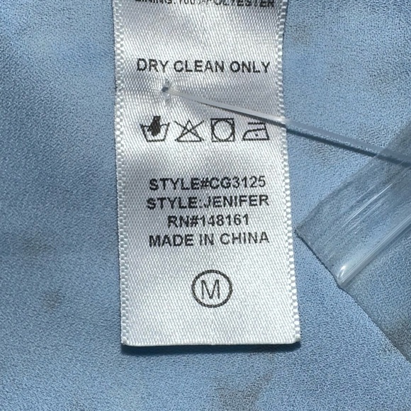 Buddy Love Blue Puff Sleeve Star Print Mini Dress Womens M Blogger Favorite - Picture 5 of 7